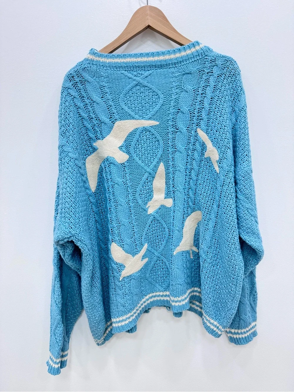 Taylor Swift 1989 (Taylor’s Version) Knit Seagull Cardigan Authentic blue white